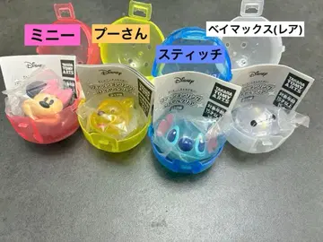 디즈니 캐릭터 패션 반지 로얄 클리어 4개 세트