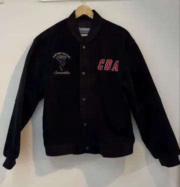 SRS 블랙 바시티 자켓 M COA National Champion