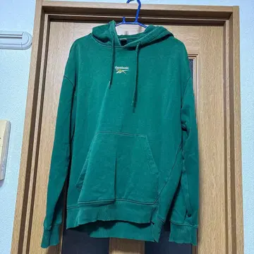 Reebok 그린 후드 부착 후드티