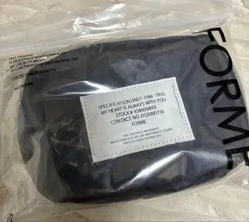 [ FORME ] 퀼팅 트래블 모바일 파우치 ( 블랙 )