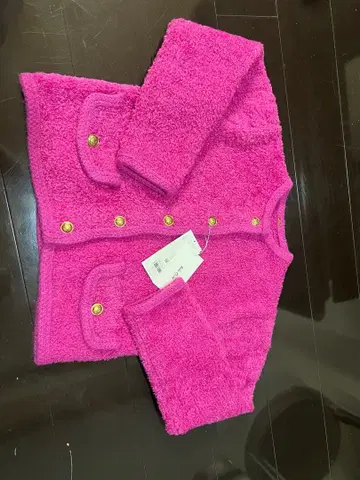 (새상품&이번 시즌) Mila Owen 푸크시아 핑크 가디건 사이즈 0