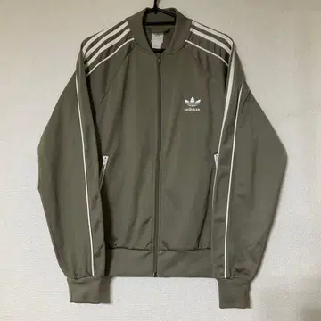 adidas 올리브 그린 자켓 블루종 라인 트랙 자켓