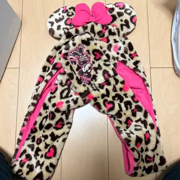 디즈니 레오파드 무늬 머플러 캡 표범 무늬 미니
