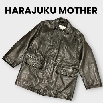 [새상품급] 하라주쿠 마더 HARAJUKU MATHER 천연 가죽 코트