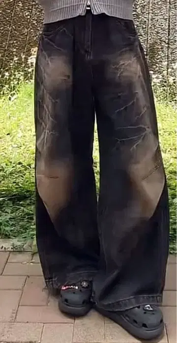 [ PEOPLESTYLE ] 와이드 데님 팬츠