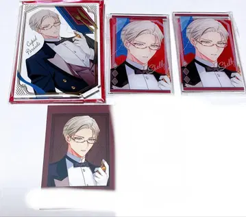 큐피파라 쉘비 오토후유 아크릴 스탠드 아카 미니 포토 카드