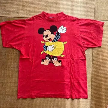 disney 미키 t셔츠 80s USA제 빈티지