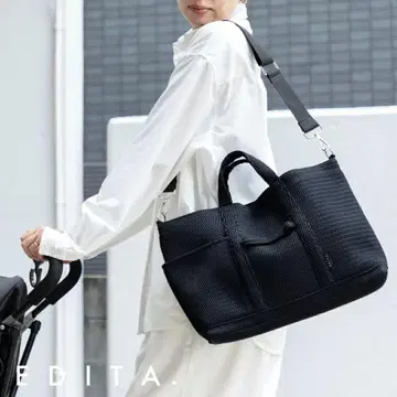 EDITA. 블랙 토트백 2way 백
