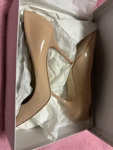 새상품 JIMMY CHOO AGNES 파우더 핑크 지미추