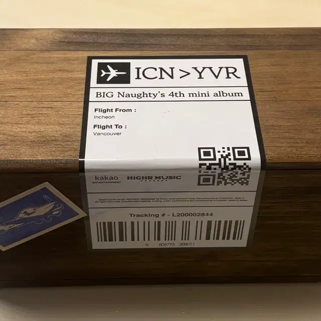 빅나티 ICN>YVR 앨범 서동현