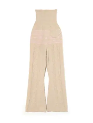 andmary Eve knit nordic long pants beige