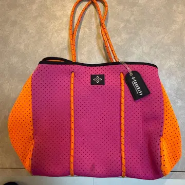 fosekift 라지 토트백 핑크 오렌지