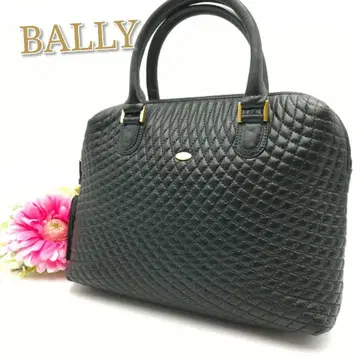 새상품급 BALLY 토트백 퀼팅 태슬 램스킨 그린