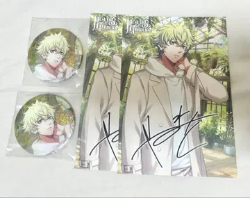 아즈사 사인 포함 캔뱃지 2개 세트