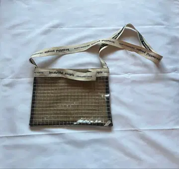 뷰티풀 피플 PVC 클리어 숄더백