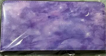 장지갑 보라색 달 디자인