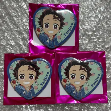 귀멸의 칼날 스트로베리 페스티벌 하트 캔뱃지 카마도 탄지로