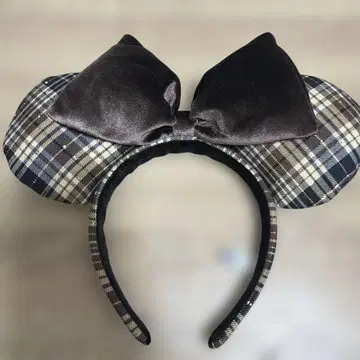 디즈니 머리띠 체크 미니