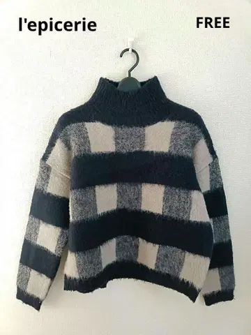 [ 세탁 가능 ] 레피스리 l'epicerie 체크 니트