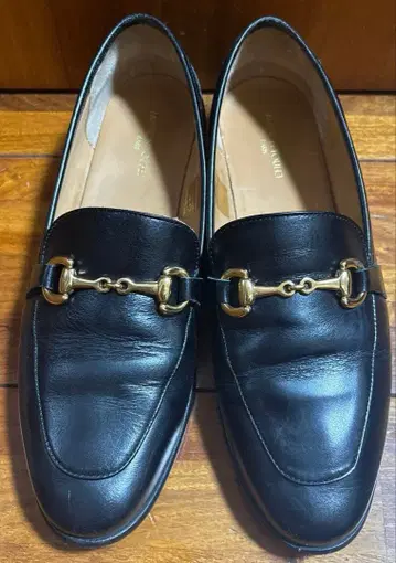 MARION TOUFE 블랙 로퍼 슬로브 이에나 39