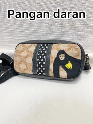 Pangan daran 고릴라 자수 숄더 파우치 롱