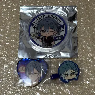 18TRIP 에이트리 야반 하치노야 나기 아크릴 코스터 하트형 캔뱃지 외