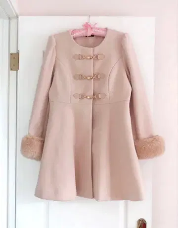 evelyn 에블린 턱 비트 코트 핑크 S 코트