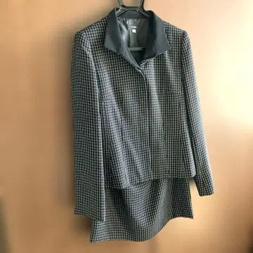 체크 무늬 자켓과 스커트 셋업 15호