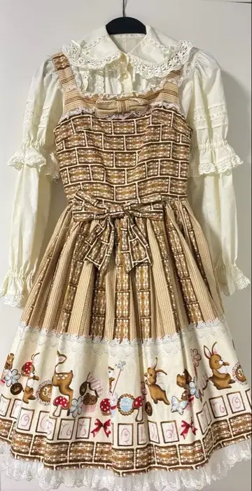 이노센트 월드 아이싱 쿠키 패턴 JSK