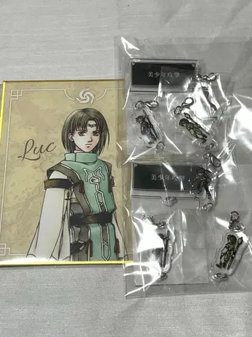 환상수호전 온라인 복권 C상 아크릴 배지 & 참 D상 색지 3세트