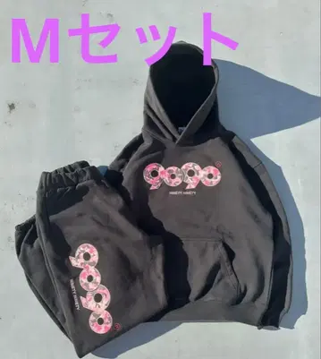 M 세트 후디와 팬츠 블랙
