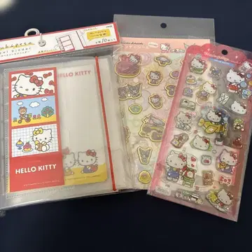 [ 하자품 ] 헬로키티 씰 바인더, 캔디, 드롭 제리 씰 세트