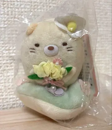 잡초와 요정의 꽃밭 테마 플라워 봉제 인형 고양이