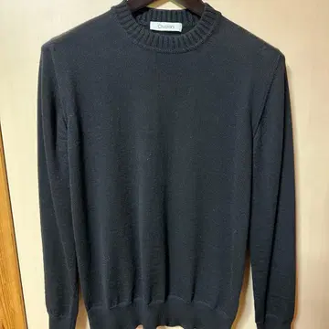 크루치아니 니트 스웨터 블랙 울