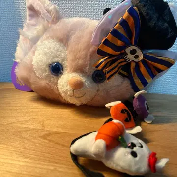 상하이 디즈니 리나벨 할로윈 한정판 디자인 패스케이스 포함 파우치