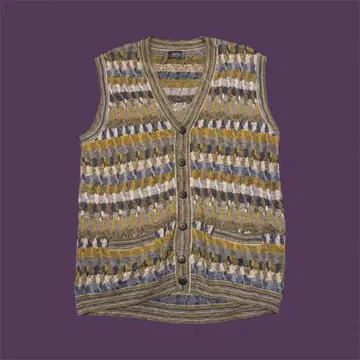 [ 구제 의류 ] 3D 니트 베스트 이탈리아제