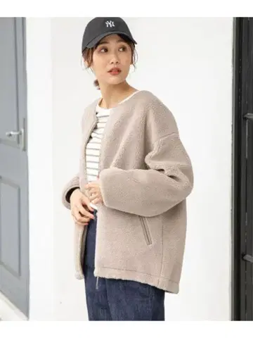 리버서블 보아 블루종