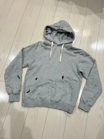 그라니프 그레이 후드 부착 후드티 트레이닝복