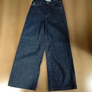 SOMETHING LISA 와이드 플레어 팬츠 원워시 XS