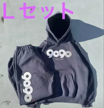 9000 후드 부착 후드티와 팬츠 세트 L