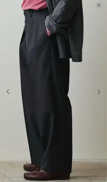 새상품 steven alan 울 투 플리츠 드레스 와이드 팬츠