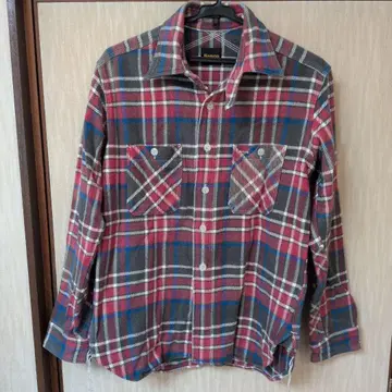 Nepco 체크 무늬 플란넬 셔츠 긴팔 NEPENTHES