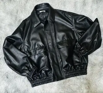 wym ARTIFICIAL GRAIN SHORT BLOUSON