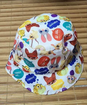 디즈니 주토피아 버킷햇 올 패턴 주디 닉 클로하우저