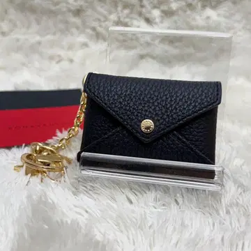 새상품급 보나벤투라 백참 가죽 블랙 스타 키링