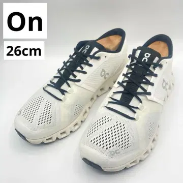 On 클라우드 X 화이트 블랙 26cm M8