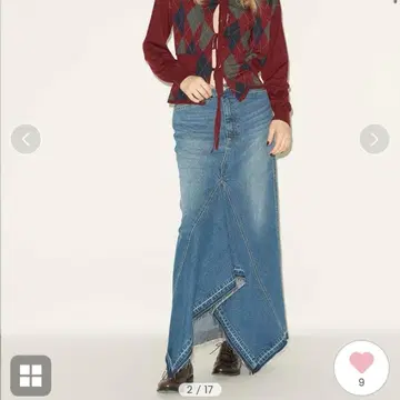 styling/ 헴플레어 2WAY 데님 스커트