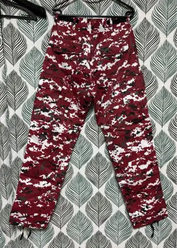 미사용 ROTHCO 로스코 카고 팬츠 BDU 레드 카모 US S 사이즈