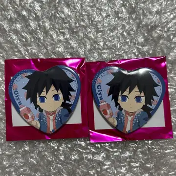 귀멸의 칼날 스트로베리 페스티벌 하트 캔뱃지 캔뱃지 토미오카 기유