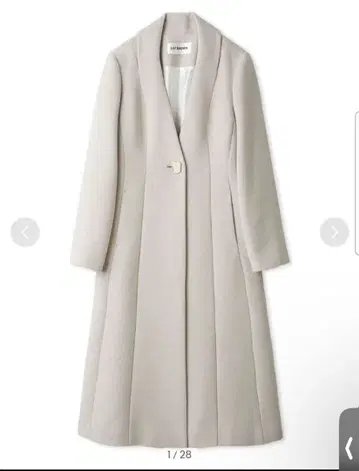 LILY BROWN 릴리 브라운 아이보리 체스터 코트